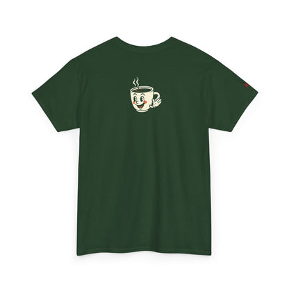Coffee Lover's Unisex Tee - I Run on Chaos and Caffeine, Funny T-Shirt, Gift for Coffee Enthusiasts, Casual Wear, Relaxed Fit
