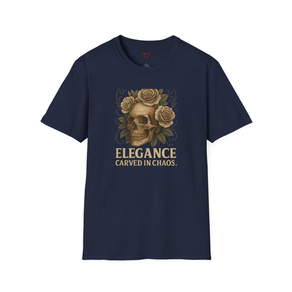 "Elegance Carved in Chaos" Graphic Unisex T-Shirt-Cozy Street Wear