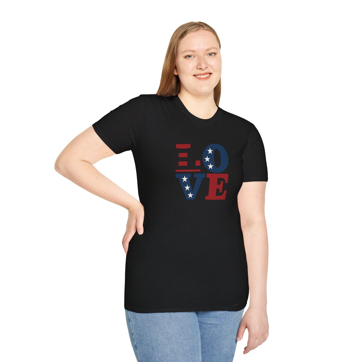 "Freedom & Love" Tee: Unisex 4th of July Graphic Shirt Gift