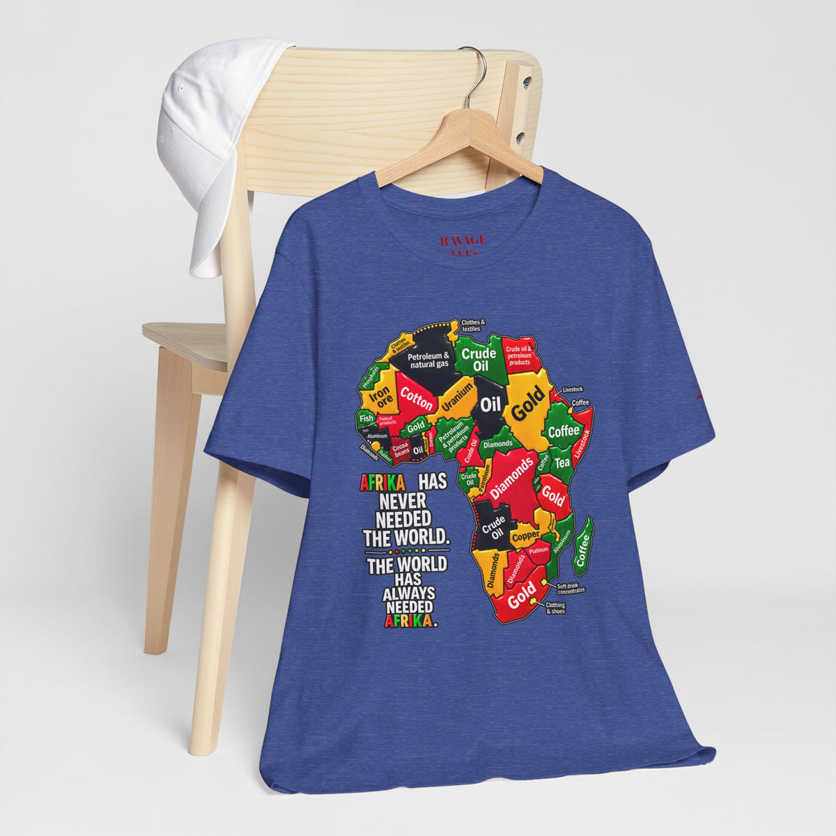 Africa Map “Africa Has Never Needed the World” Graphic Tee