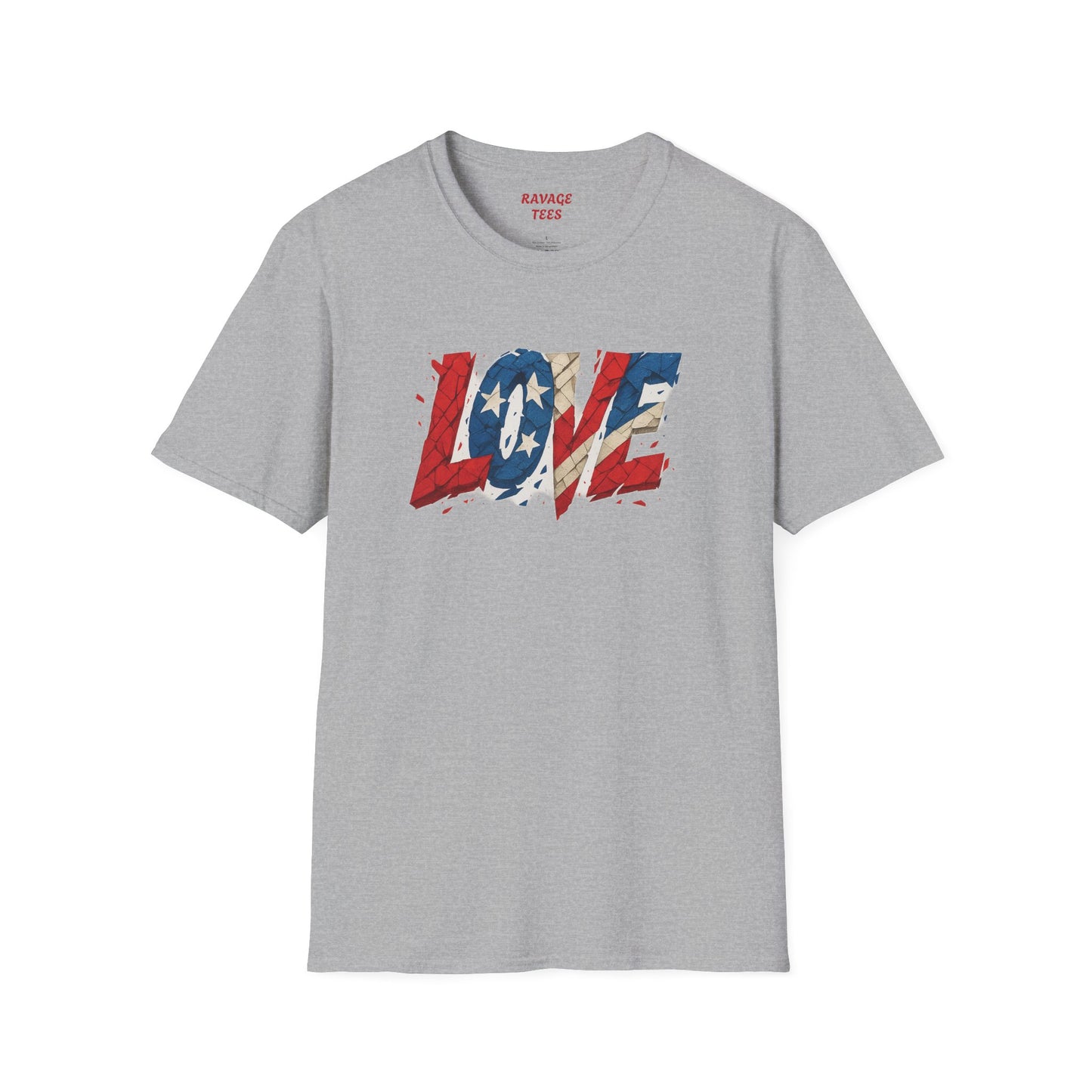 "Freedom & Love" Tee: Unisex 4th of July Graphic Shirt Gift