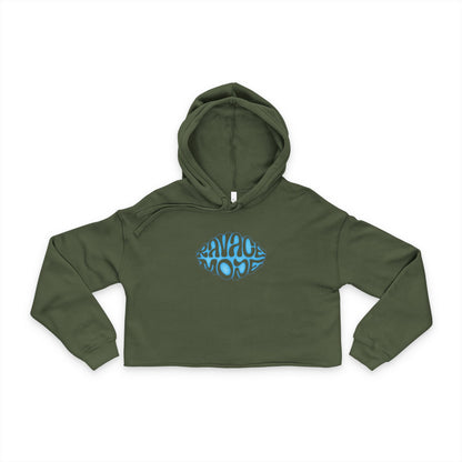 RAVAGE MODE Women's Cropped Hoodie, Trendy Crop Sweatshirt, Casual Streetwear, Gift for Her, Cool Summer Layer, Stylish Athleisure