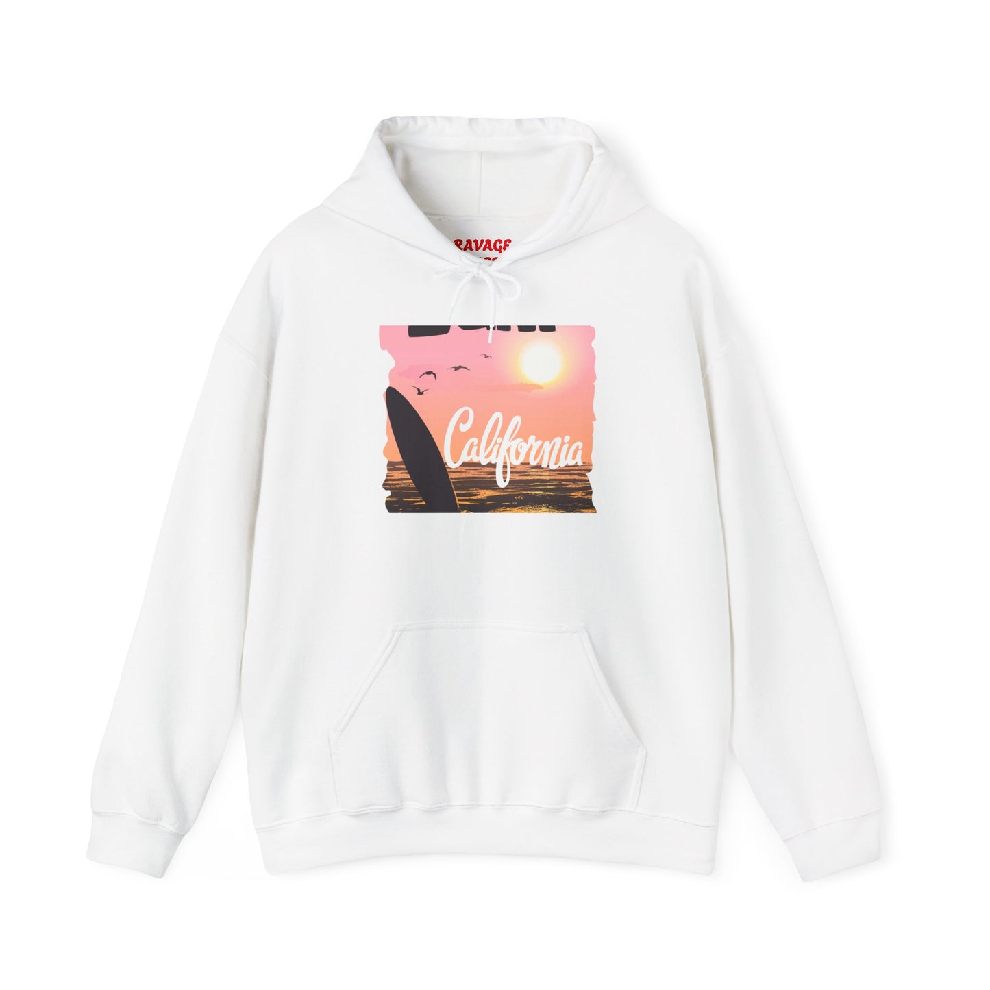 California Sunset Hoodie, Surfing Sweatshirt, Summer Vibes Apparel