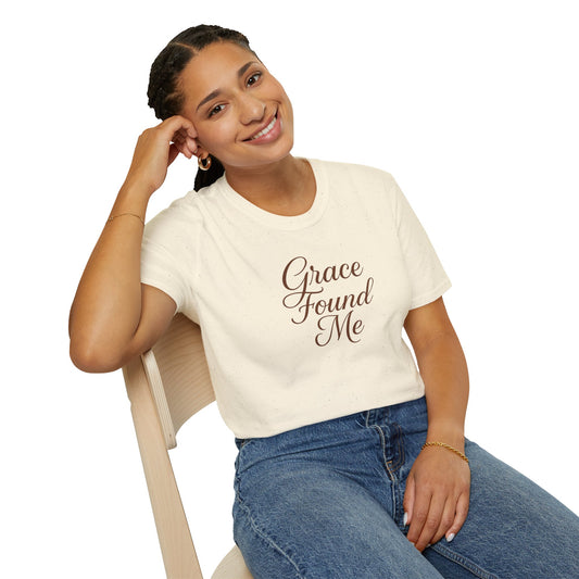 Grace Found Me Unisex T-Shirt, Inspirational Tee, Faith-Based Apparel, Christian Gift, Casual Wear, Everyday Comfort