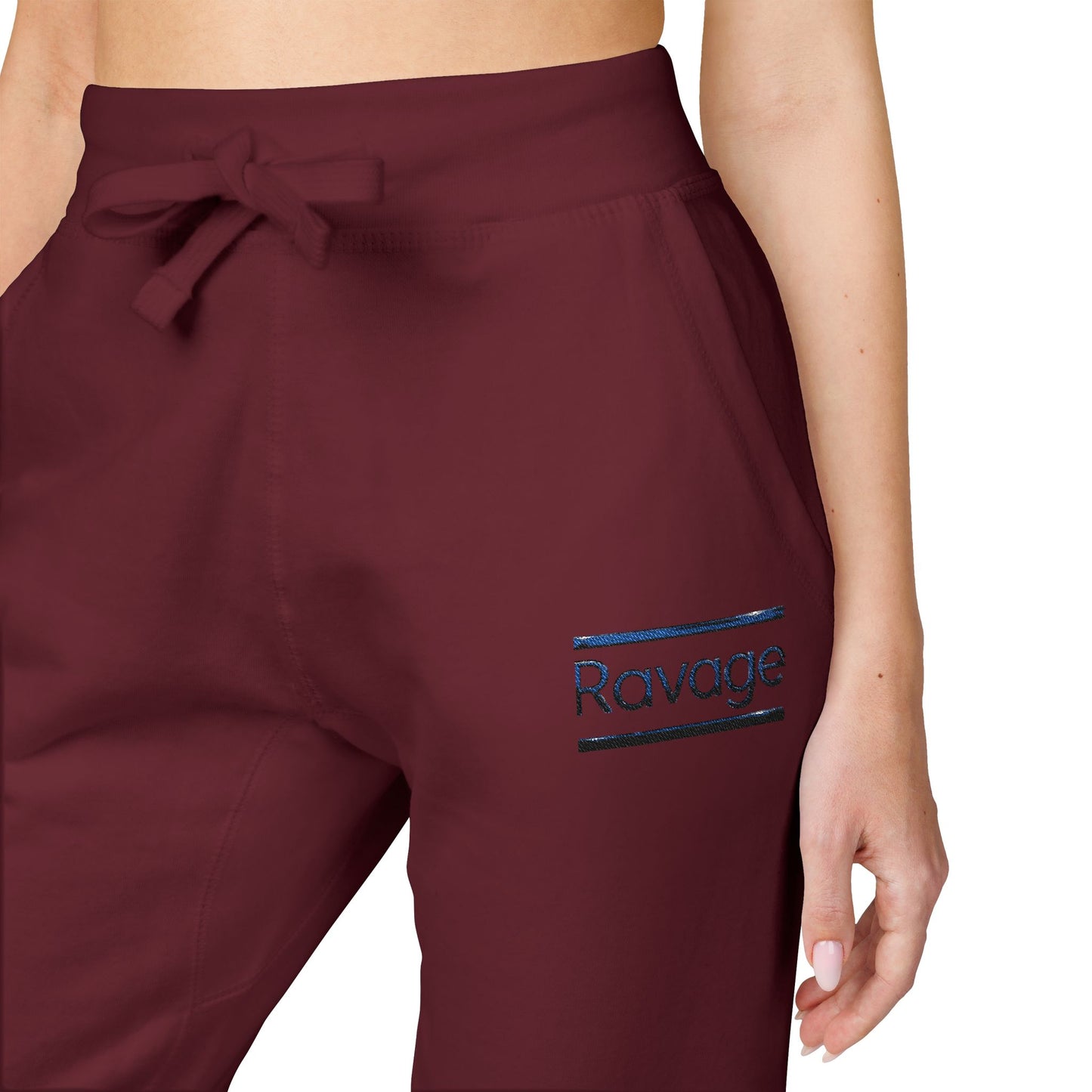 Ravage Embroidered Fleece Sweatpants — Cozy Joggers