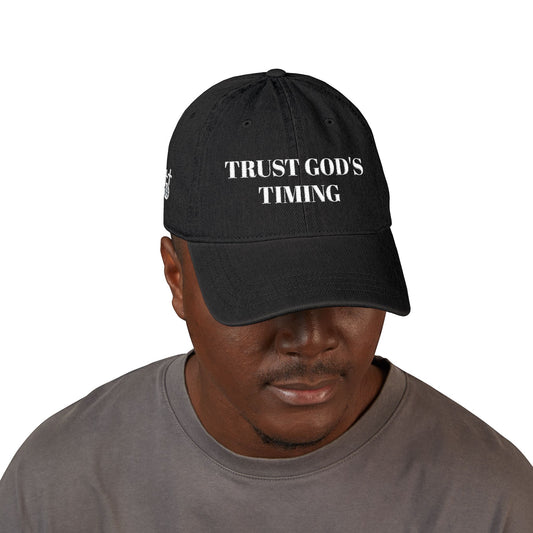 Trust God's Timing Denim Hat (Embroidery)
