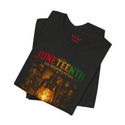 Juneteenth Lantern T-Shirt – "Light Reveals What History Tried to Hide"