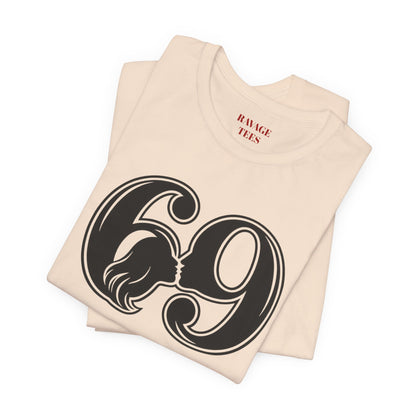 69 Retro Swirl Number Tee
