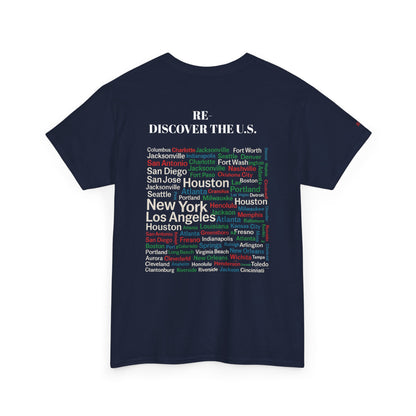 Re-Discover the U.S. Urban Cityscape Tee - Unisex Heavy Cotton Tee
