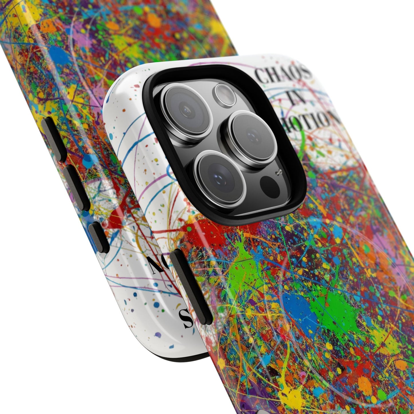 Vibrant Tough Phone Case with Abstract Design – Chaos in Motion Phone Case