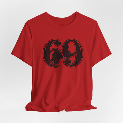 69 Retro Swirl Number Tee