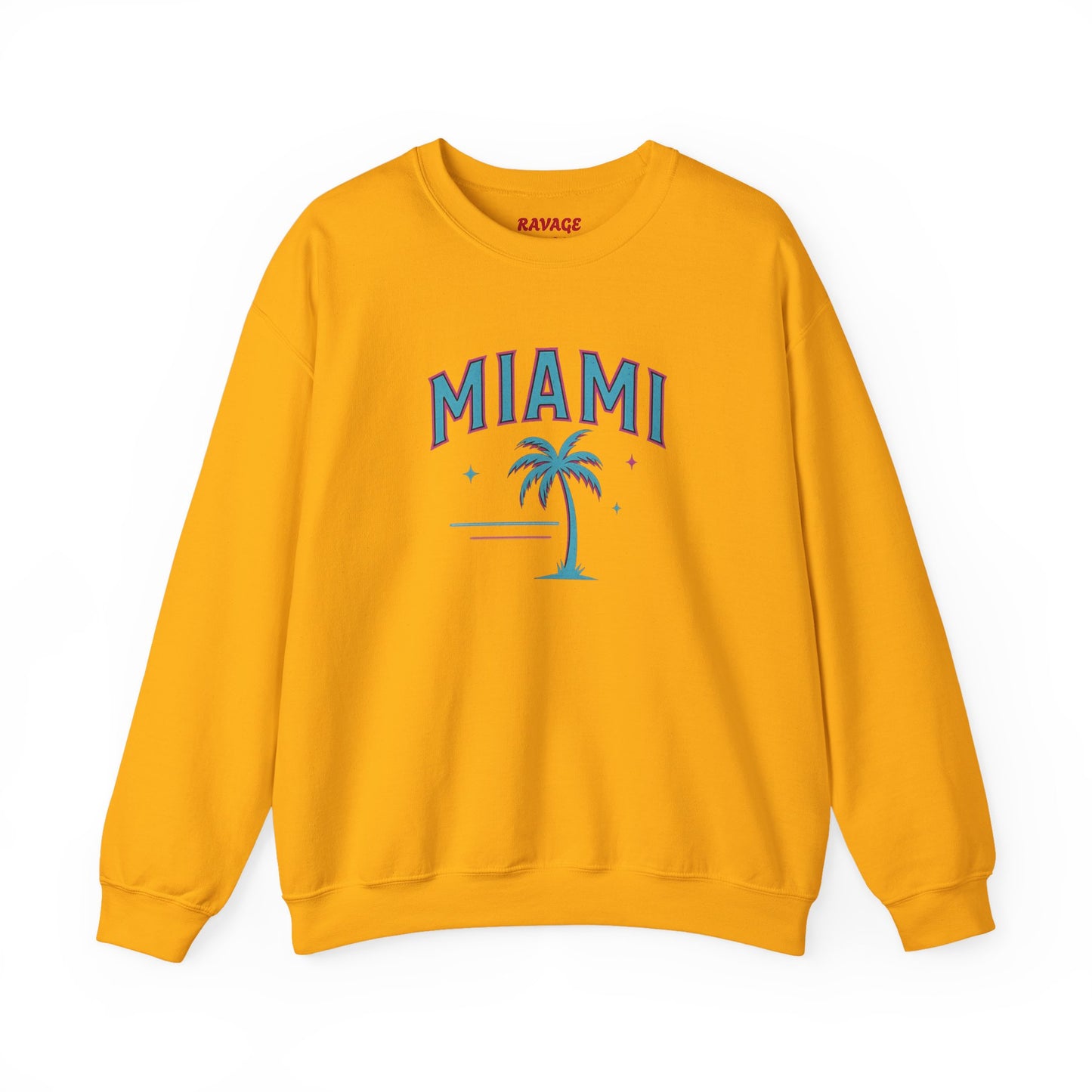 RAVAGE Miami City Vibe Unisex Crewneck Sweatshirt