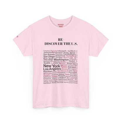 Re-Discover the U.S. Travel T-Shirt, Adventure Tee, USA Discovery Shirt