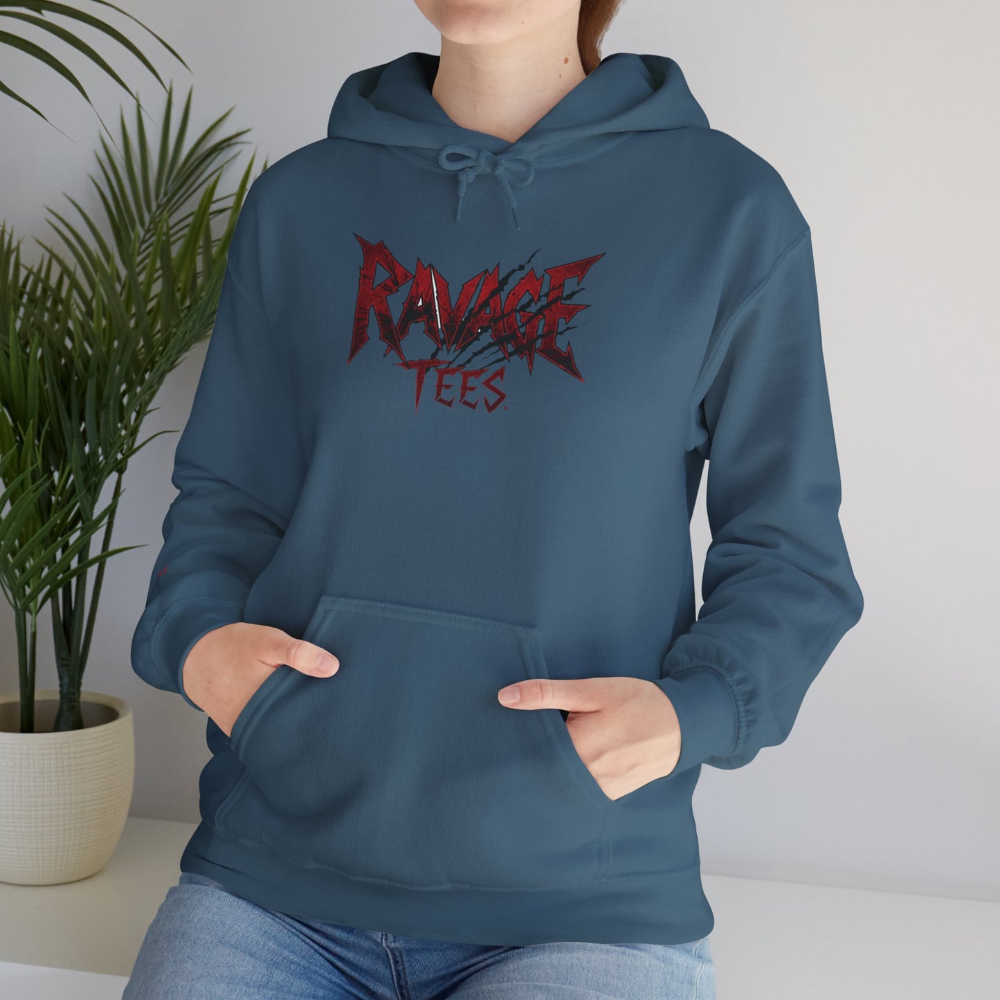 Black Tiger & Rose Graphic Hoodie