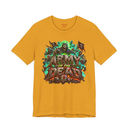 Army of the Dead Graphic T-Shirt – Neon Zombie Horror Tee