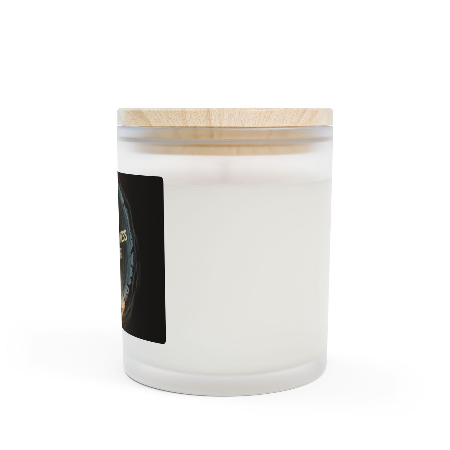 “Ravage Darkness With Light” Frosted Glass Candle 11oz