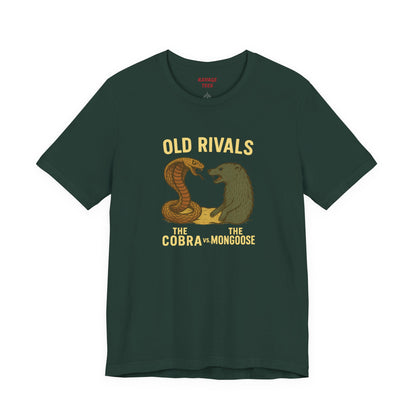 Vintage Rivalry Tee - Cobra vs Mongoose T-Shirt, Retro Graphic Outdoor Adventure Shirt, Perfect Gift for Animal Lovers