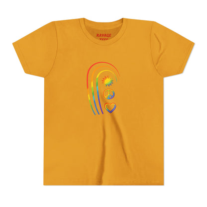 Youth Rainbow Peace & Love Tee