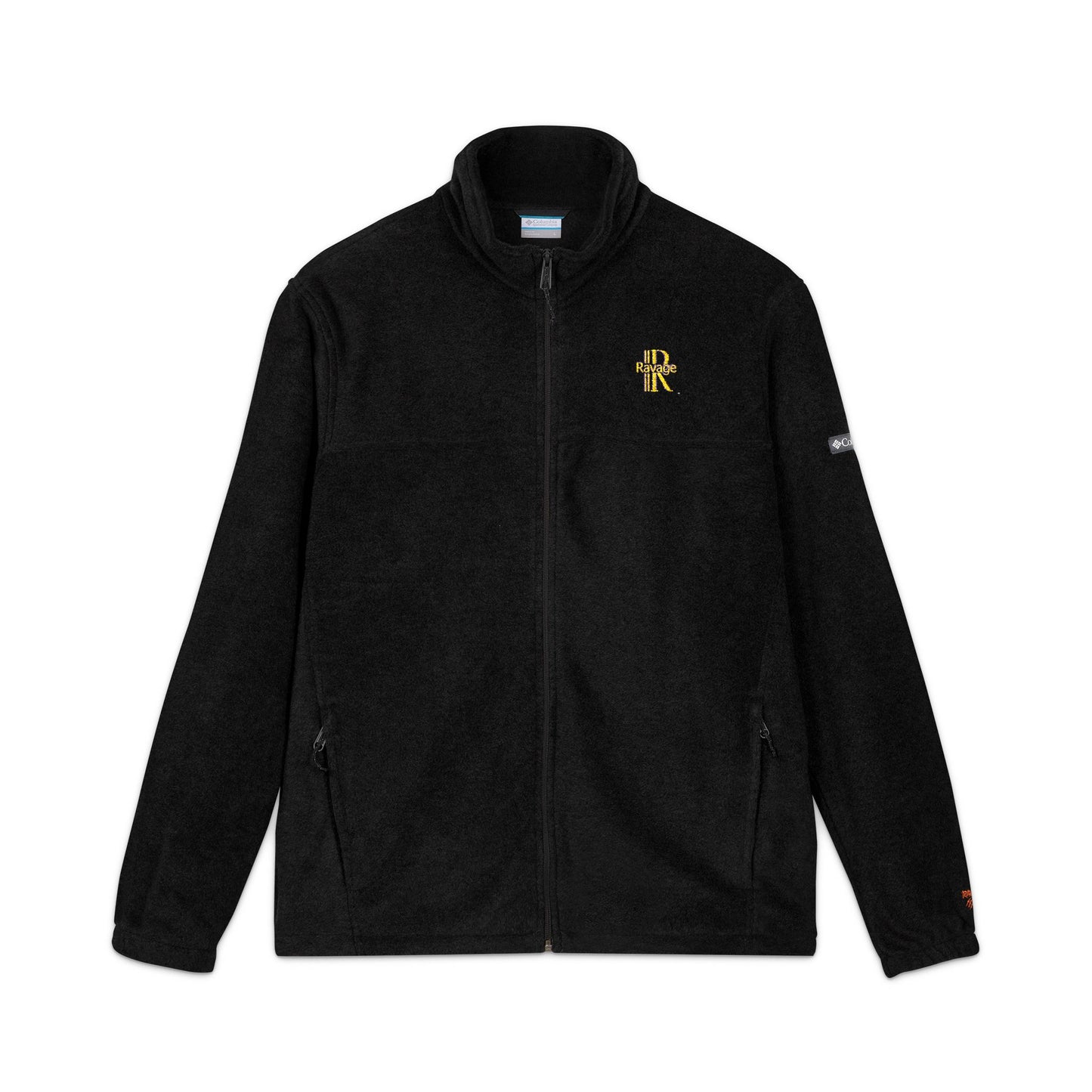 Ravage Charcoal Fleece Jacket — Gold Embroidered Logo