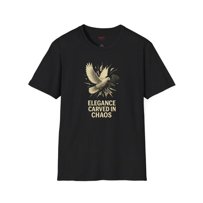 RAVAGE "Elegance Carved in Chaos" Graphic Unisex T-Shirt-Cozy Street Wear