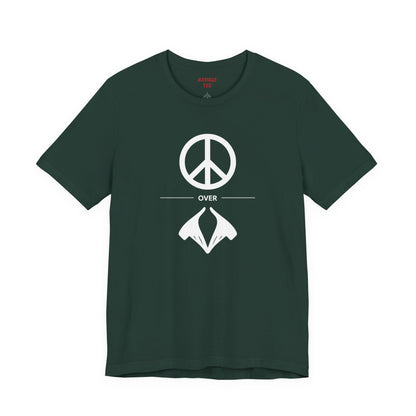 Peace Sign Unisex Jersey Tee, Casual Wear, Gift for Friends, Summer Fashion, Festival Outfit, Eco-Friendly Apparel