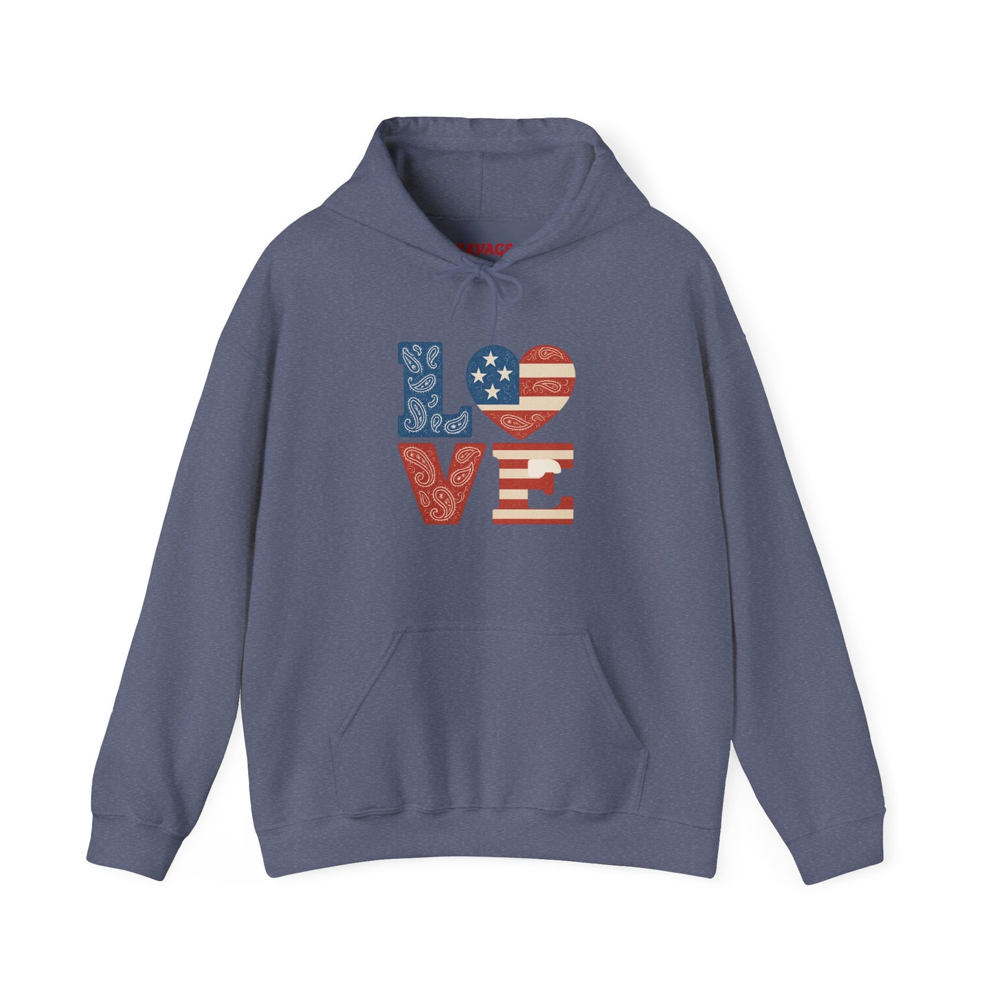 Unisex Hooded Sweatshirt with 'LOVE' Design - Cozy Gift for Friends, Valentine's Day, Casual Wear, Relaxation, Everyday Use