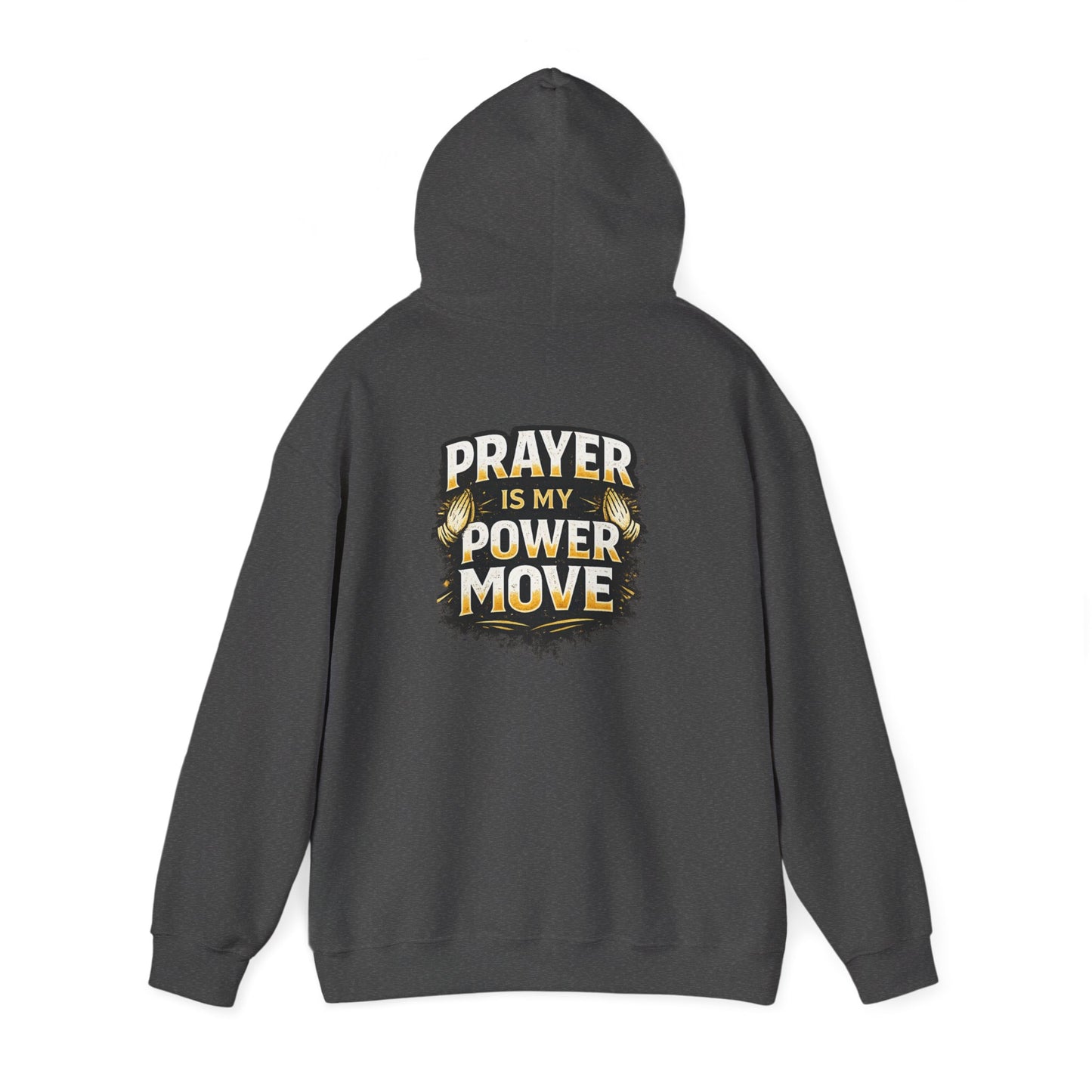 Prayer Is My Power Move Hoodie — Christian Cross Graphic Hoodie