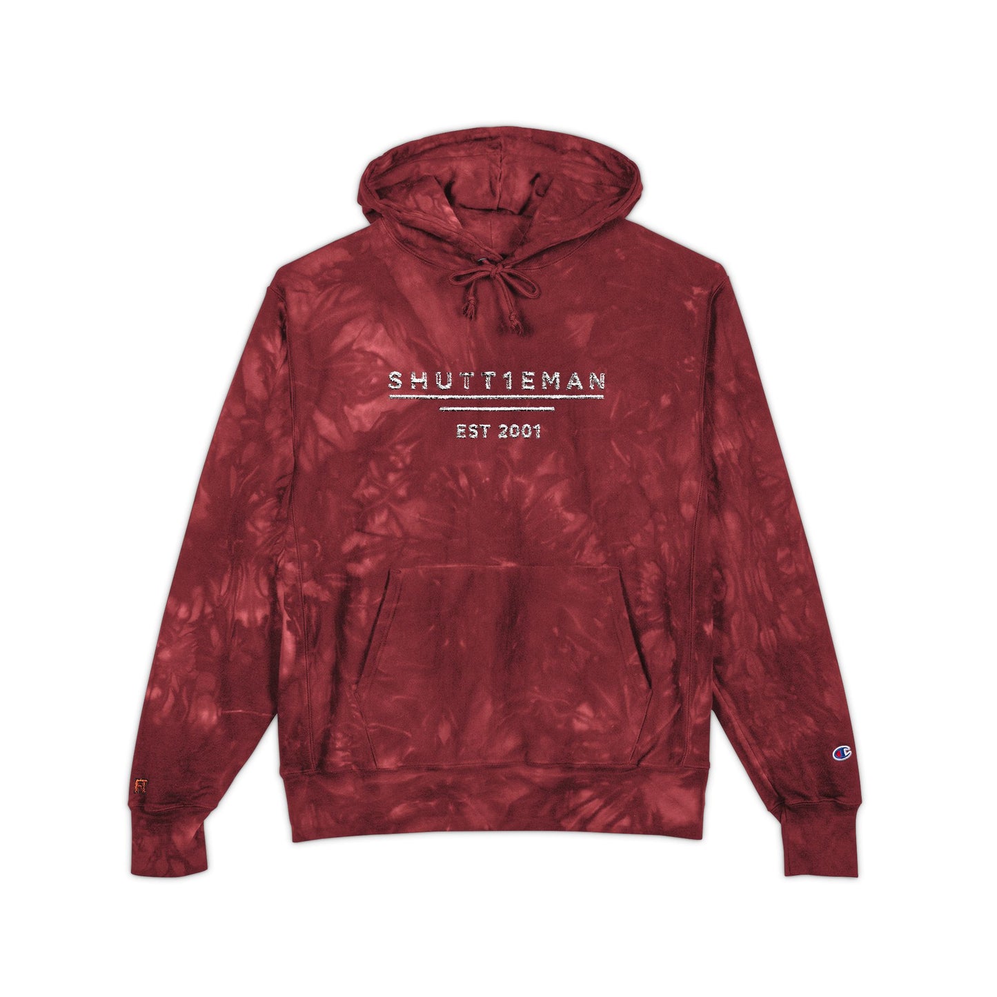 Shutt1eman Embroidered Tie Dye Hoodie