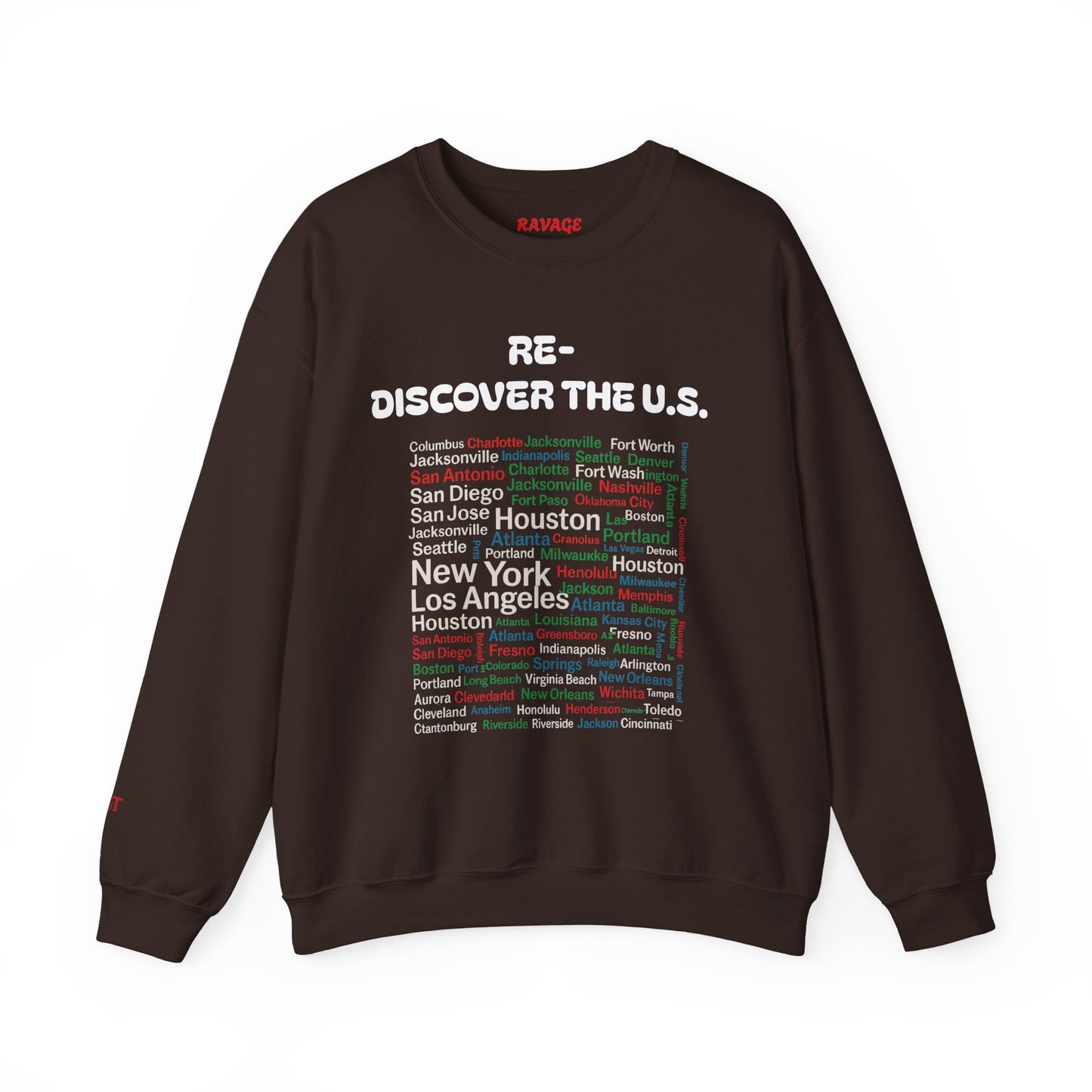 City Map Crewneck Sweatshirt, Cozy Urban Style for Travel Lovers or Travel Enthusiasts