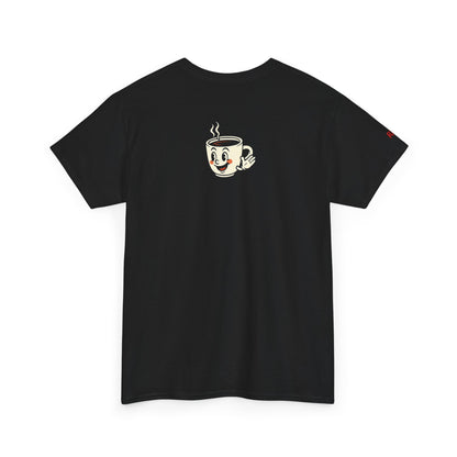 Coffee Lover's Unisex Tee - I Run on Chaos and Caffeine, Funny T-Shirt, Gift for Coffee Enthusiasts, Casual Wear, Relaxed Fit