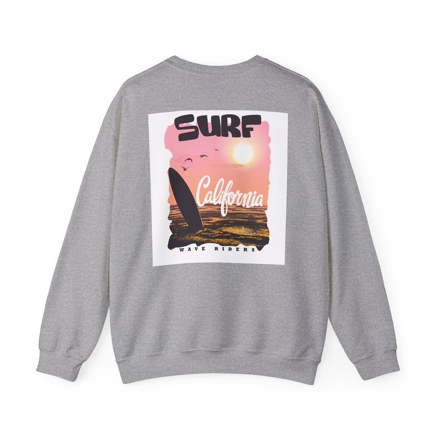 Surf Life Unisex Crewneck Sweatshirt | Beach Vibes, California Style, Perfect for Surfers