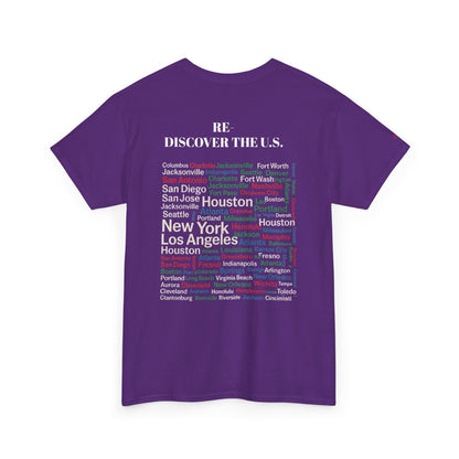 Re-Discover the U.S. Urban Cityscape Tee - Unisex Heavy Cotton Tee