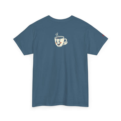 Coffee Lover's Unisex Tee - I Run on Chaos and Caffeine, Funny T-Shirt, Gift for Coffee Enthusiasts, Casual Wear, Relaxed Fit