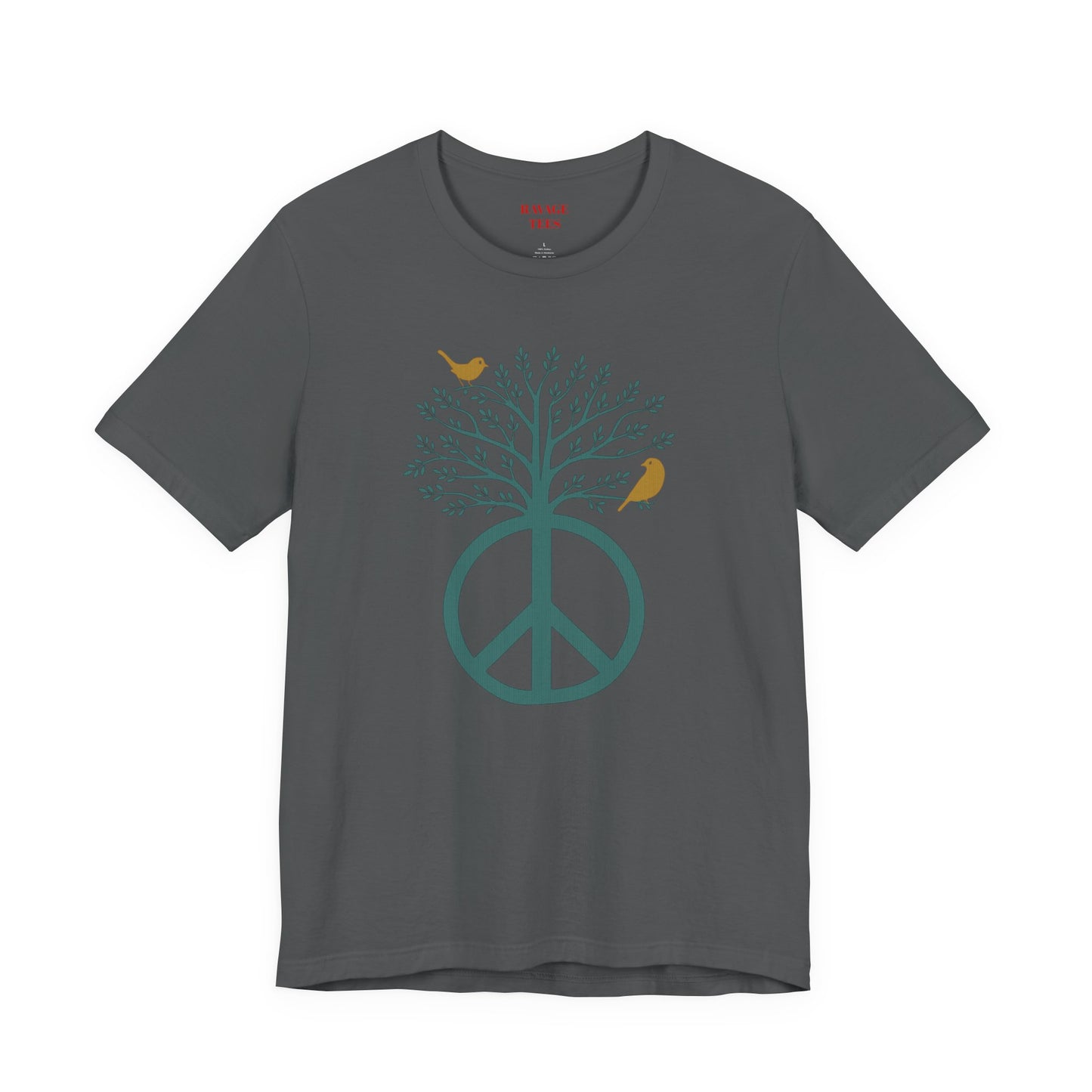 Peace Tree T-Shirt with Birds – Eco Nature Graphic Tee