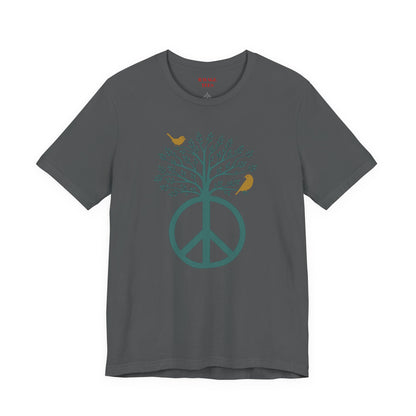 Peace Tree T-Shirt with Birds – Eco Nature Graphic Tee