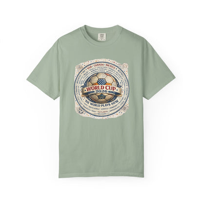 World Cup 2026 Vintage Soccer T-Shirt — USA Canada Mexico Tournament Tee