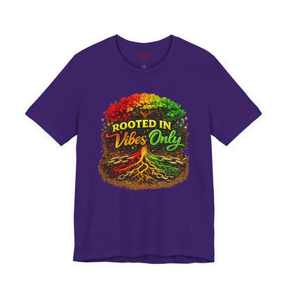 Rooted in Vibes Only Reggae Tee
