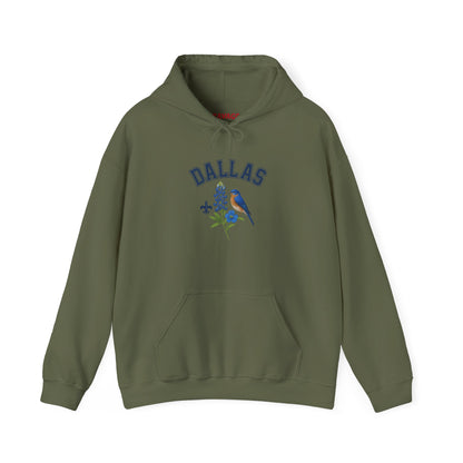 DALLAS Unisex Hoodie – Cozy Sweatshirt, Casual Travel Souvenir, Relaxed Streetwear Gift for Nature & City Lovers