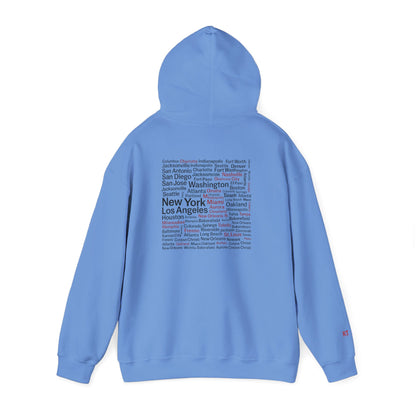 Unisex Hoodie - Rediscover the U.S. - Cozy Travel Apparel for Adventurers, Perfect for Gifts, Casual Wear, Explore America, Travel Memories