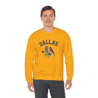 RAVAGE DALLAS - City Vibe Sweatshirt | Unisex Cardinal Crewneck, Cozy Fall Fashion, Casual Wear, Bird Lover Gift Idea