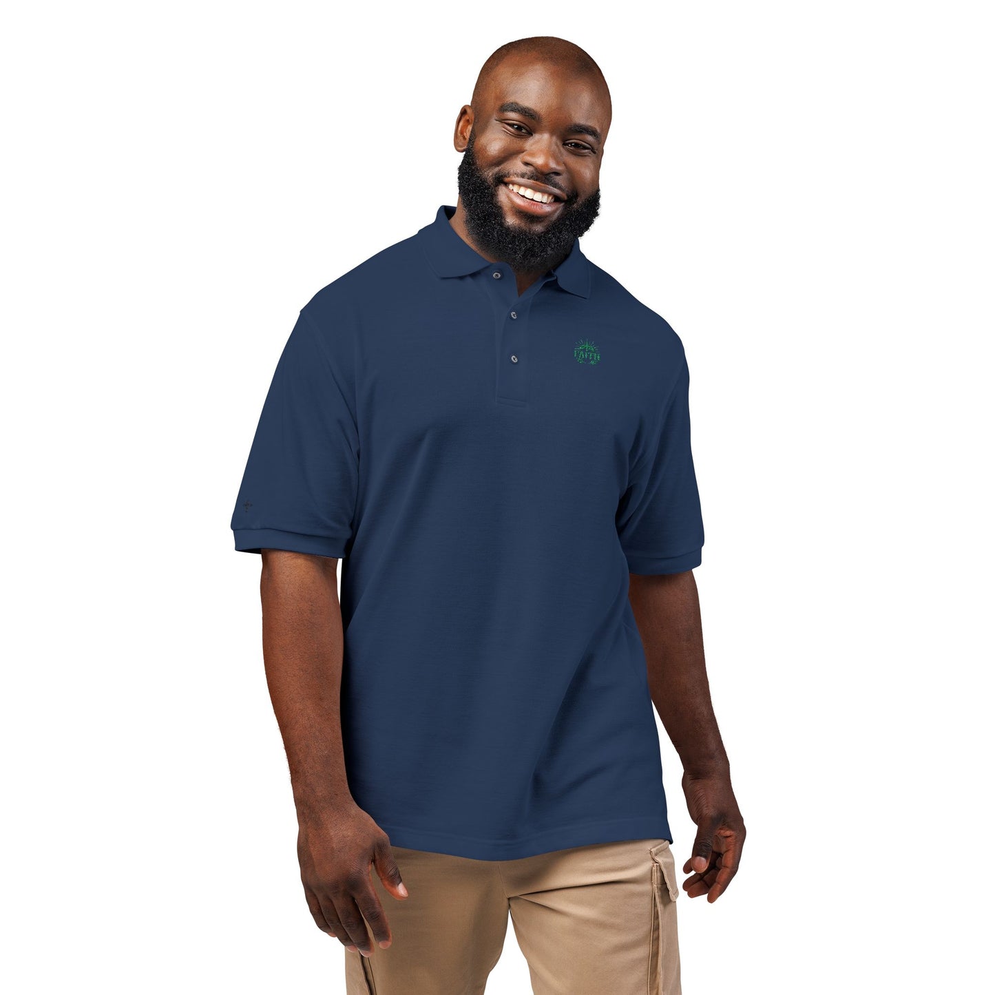 Faith Embroidered Unisex Polo Shirt