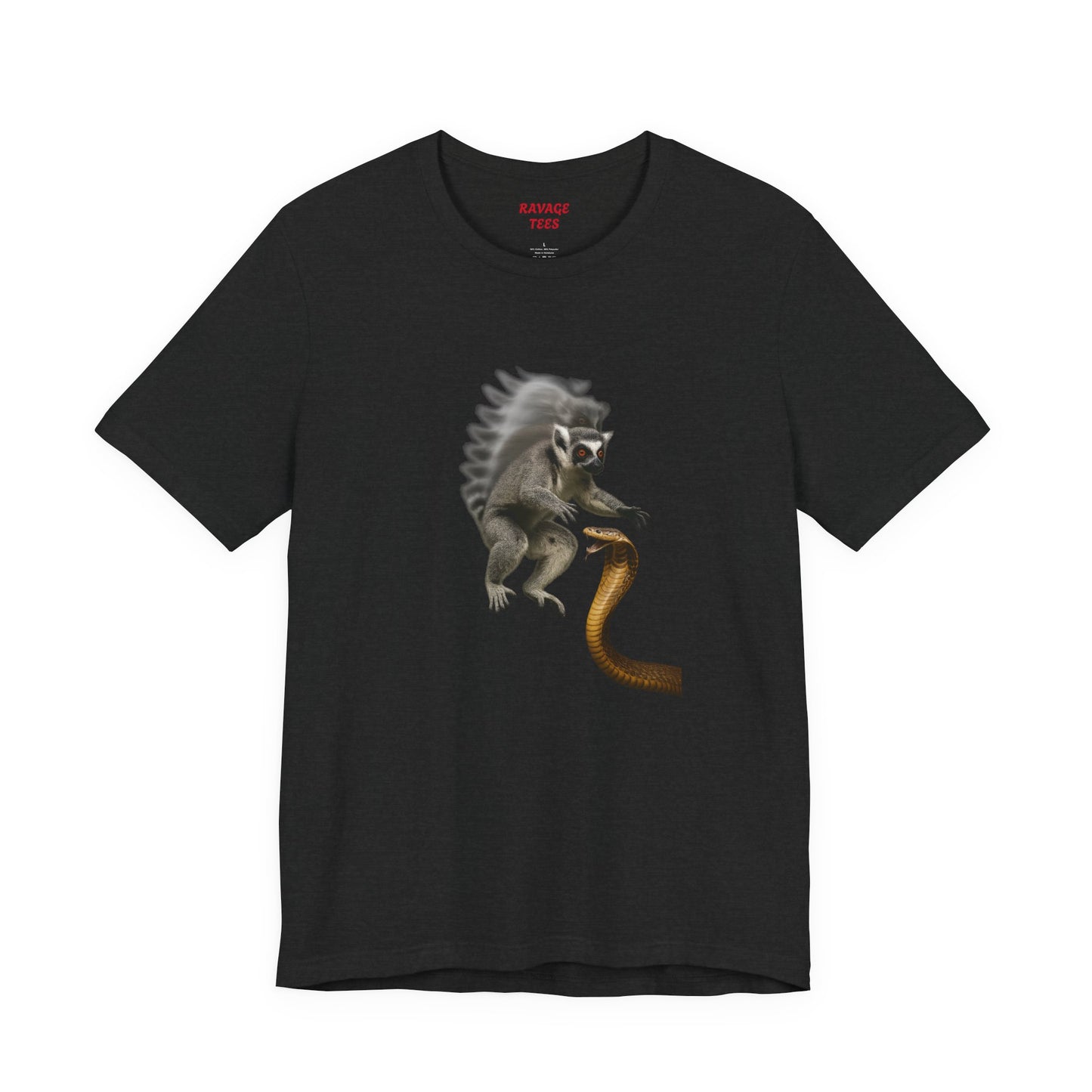 Cobra vs Mongoose Tee: Fun Graphic T-Shirt, Unisex Short Sleeve Top, Quirky Gift for Kids & Teens, Casual Everyday Wear, Birthday Party Attire