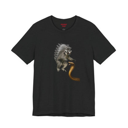 Cobra vs Mongoose Tee: Fun Graphic T-Shirt, Unisex Short Sleeve Top, Quirky Gift for Kids & Teens, Casual Everyday Wear, Birthday Party Attire