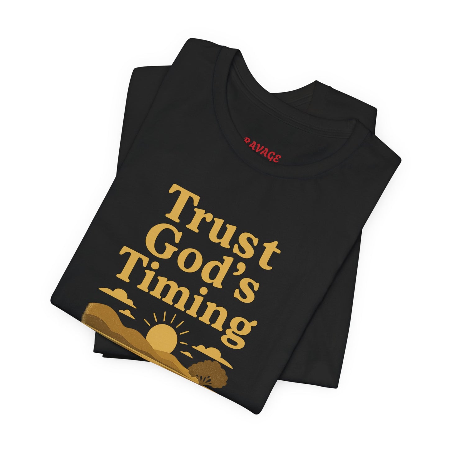 Unisex Inspirational Tee - Trust God's Timing, Relaxed Fit T-Shirt, Motivational Shirt for Everyday Wear, Plus Size Available, Gifts [...]
