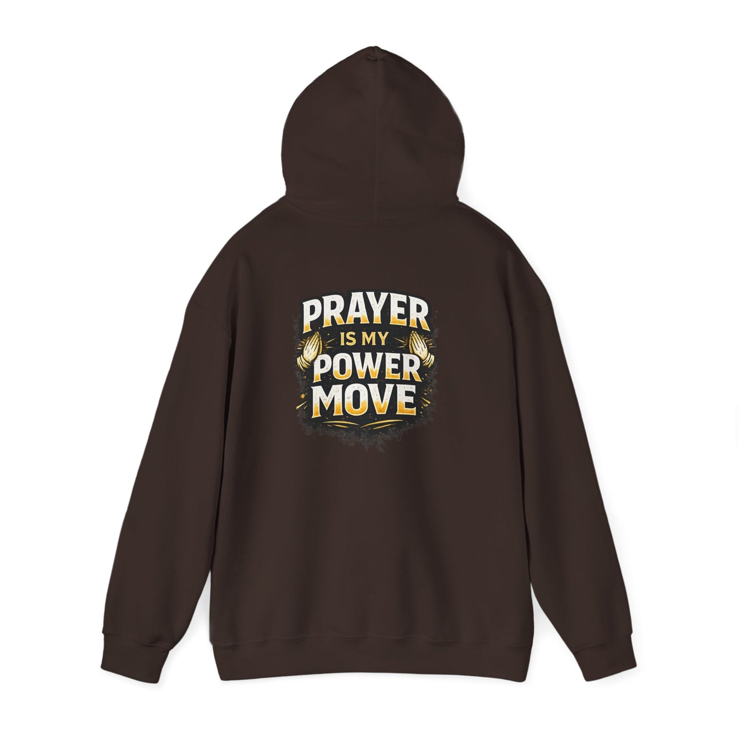 Prayer Is My Power Move Hoodie — Christian Cross Graphic Hoodie