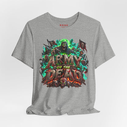 Army of the Dead Graphic T-Shirt – Neon Zombie Horror Tee