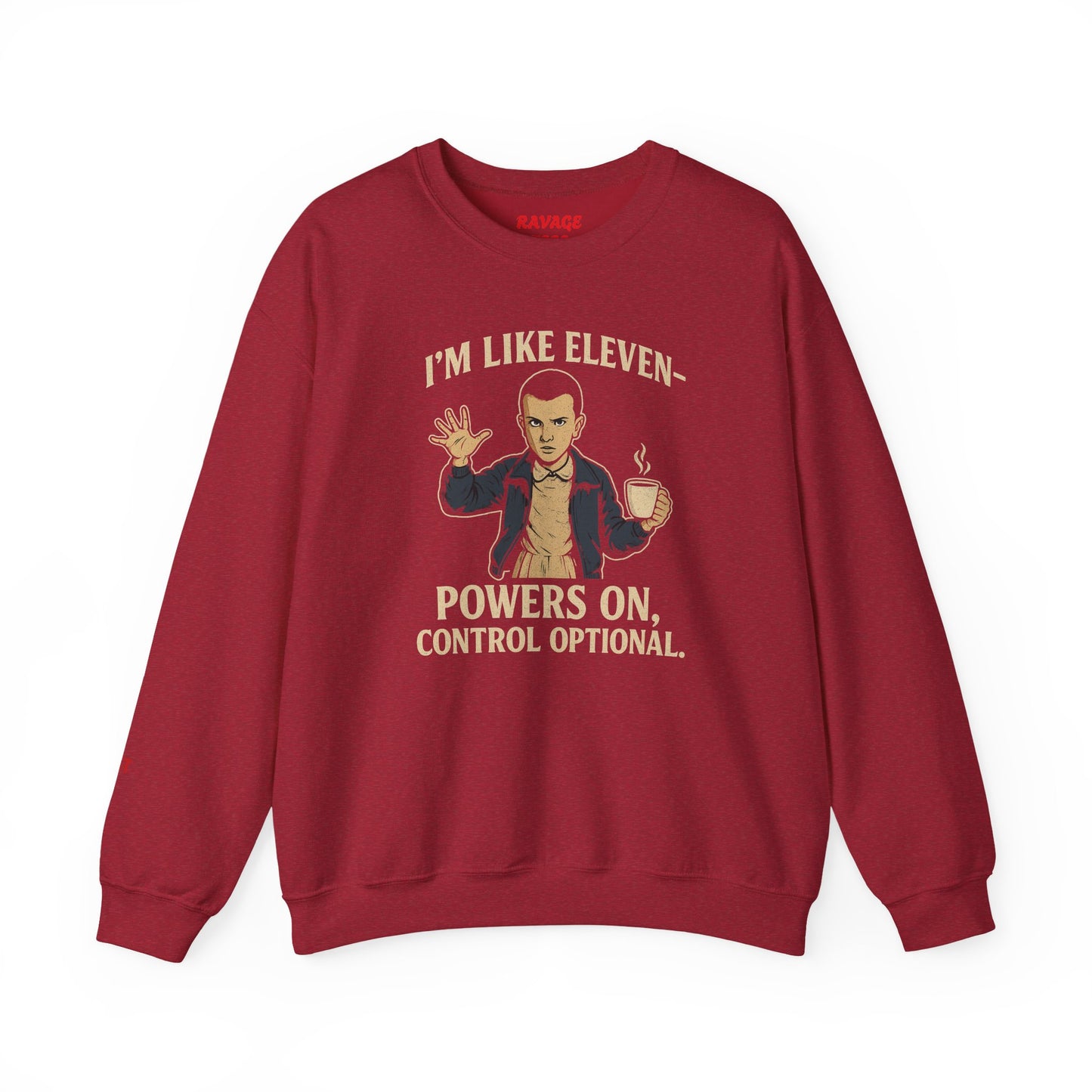 Unisex Heavy Cotton Tee - 'I'm Like Eleven, Powers On' Graphic Tee, Funny Gift for Fans, Geek wear, Casual Style, Everyday Wear, [...]