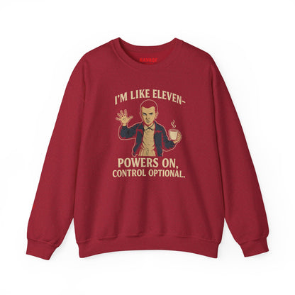 Unisex Heavy Cotton Tee - 'I'm Like Eleven, Powers On' Graphic Tee, Funny Gift for Fans, Geek wear, Casual Style, Everyday Wear, [...]