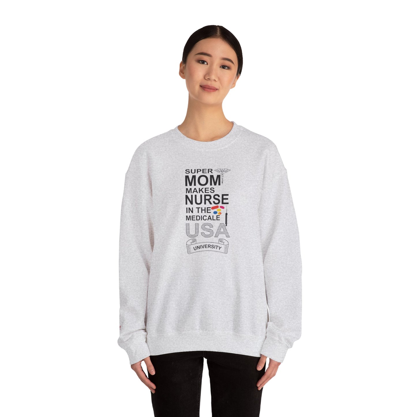 Super Mom Nurse Crewneck Sweatshirt | Medical Gifts, Nursing Sweatshirt