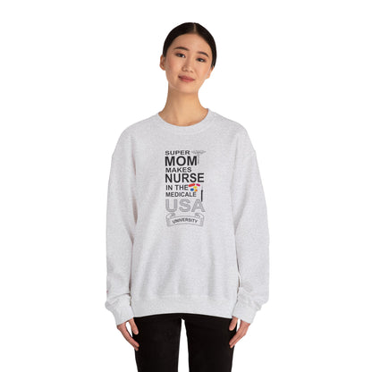 Super Mom Nurse Crewneck Sweatshirt | Medical Gifts, Nursing Sweatshirt